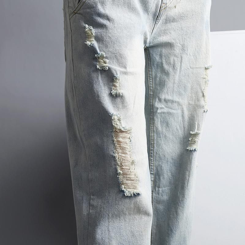 Lente Herfst Dames Gewassen Denim Broek