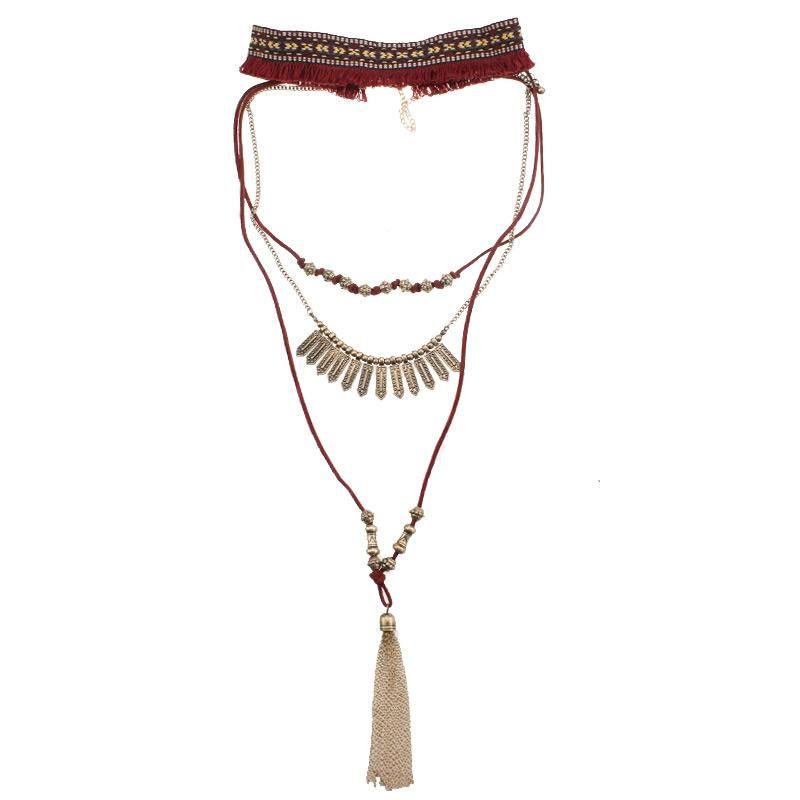 Boheemse Mix En Match Meerlaagse Ketting