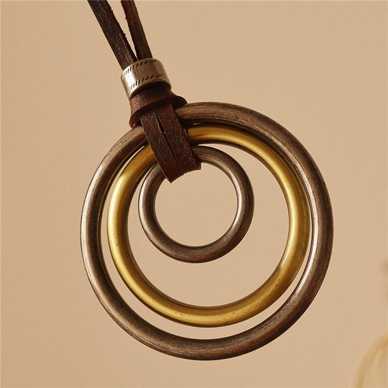 Nieuwe Trendy Vintage Hanger Cirkel Ketting