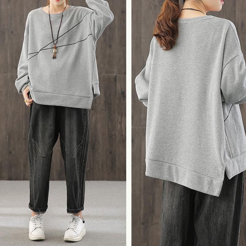 Onregelmatige Sweatshirt Dames Oversized