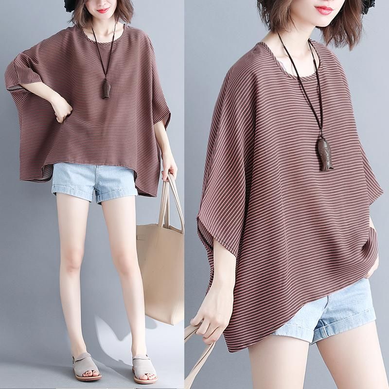 T-shirt Chiffon Blouse Vroege Herfst