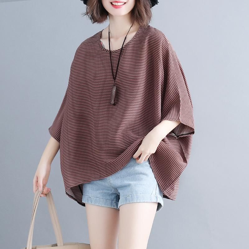 T-shirt Chiffon Blouse Vroege Herfst