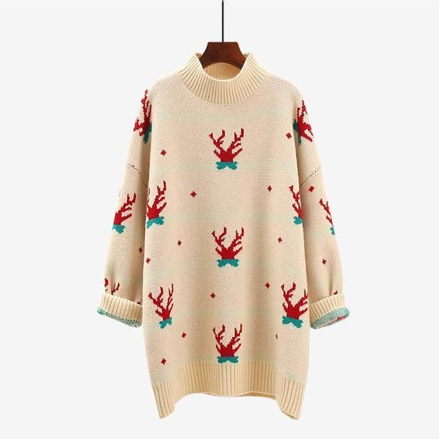 Winter Kerst Trui Pullover Losse