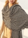 Zwart En Wit Houndstooth Aan