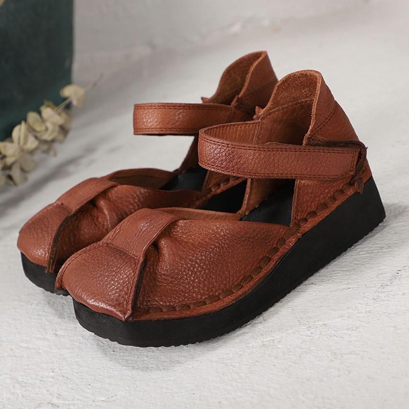 Comfortabele Leren Sandalen Voor De Lente En Zomer