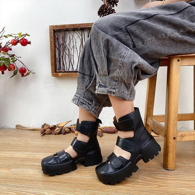 Dames Zomer Casual Leren Sandalen