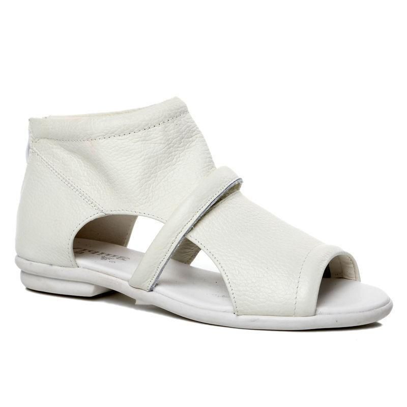 Nieuwe Casual Platte Leren Sandalen