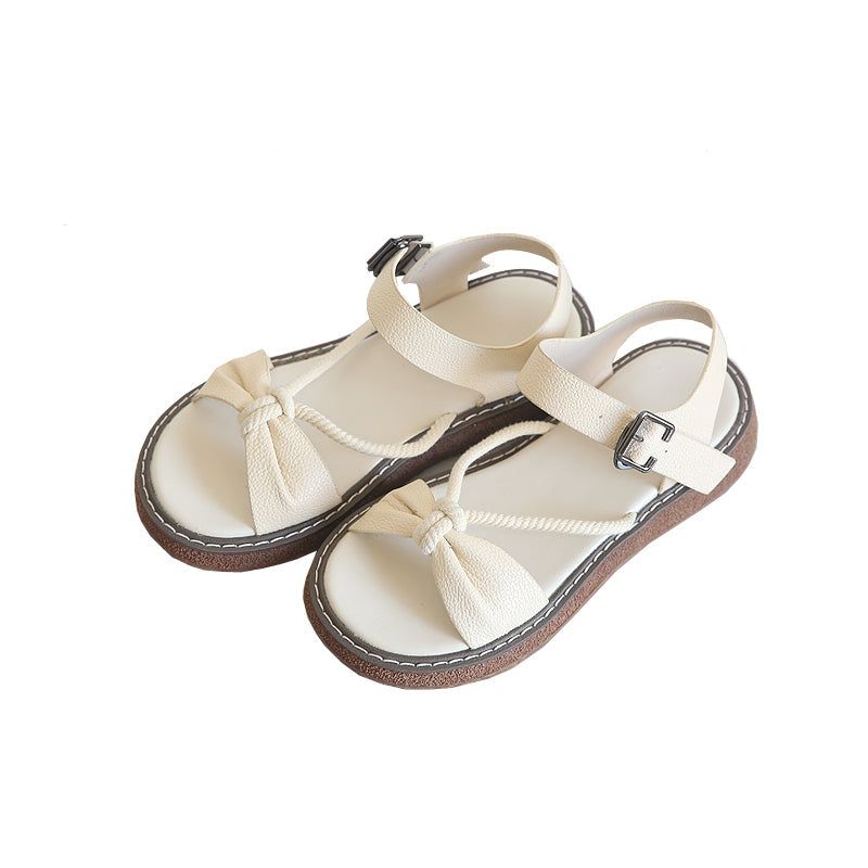 Zomer Dames Retro Mode Pu Casual Sandalen