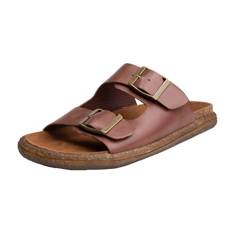 Zomer Retro Casual Leren Velcro Sandalen