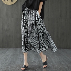 2022 Herfst Nieuwe Zebra Print Rok