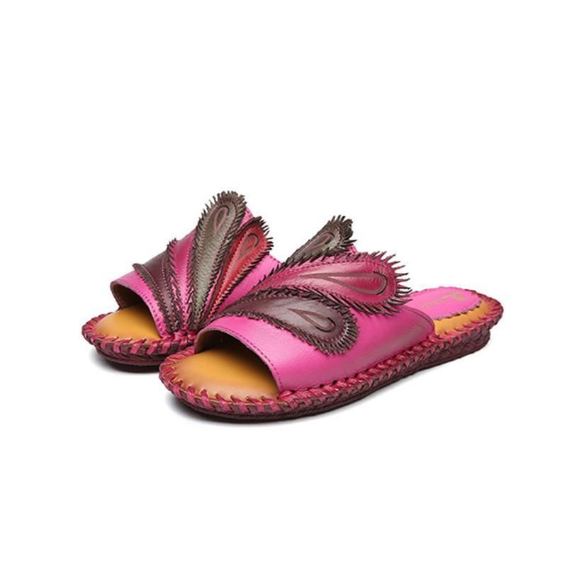 Casual Strandslippers In Etnische Stijl Met Platte Bodem In De Zomer