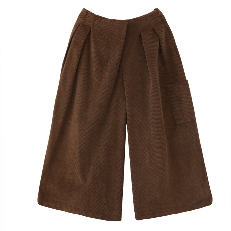 Dames Herfst Winter Retro Corduroy Wijde Broek