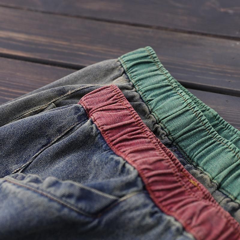 Gewassen Casual Losse Harem Jeans Voor Dames