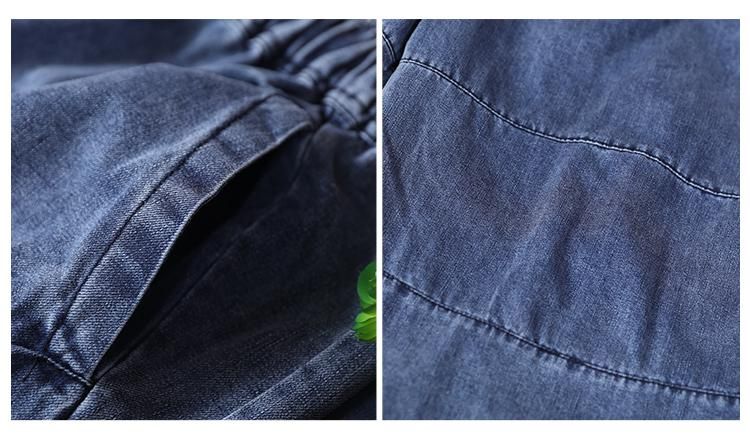 Gewassen Noodlijdende Casual Jeans Herfst