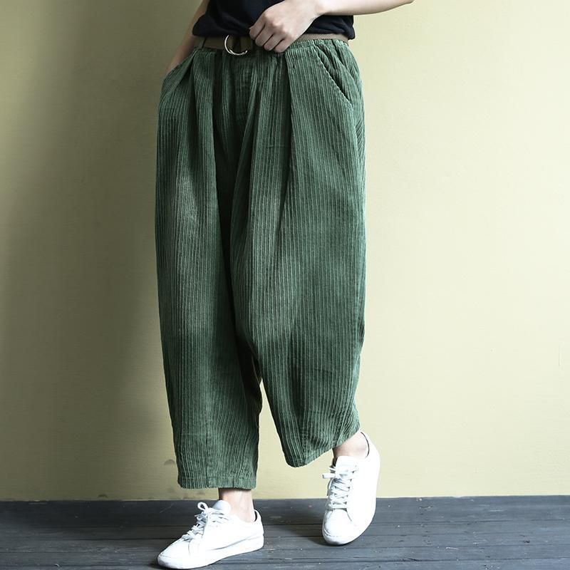 Herfstriem Retro Veelzijdige Corduroy Broek