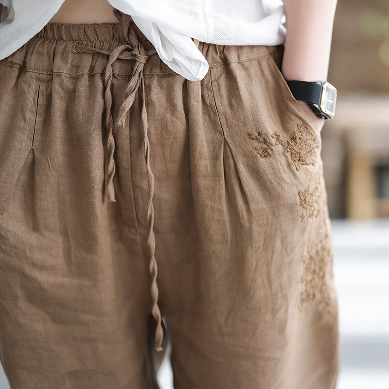 Lente Casual Vrouwen Linnen Harembroek