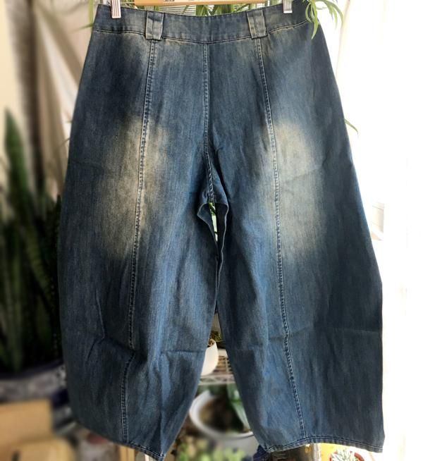 Losse Casual Denim Jeans Met Wijde Pijpen