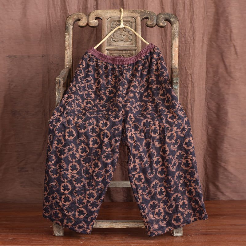 Plus Maat Dames Losse Linnen Retro Broek