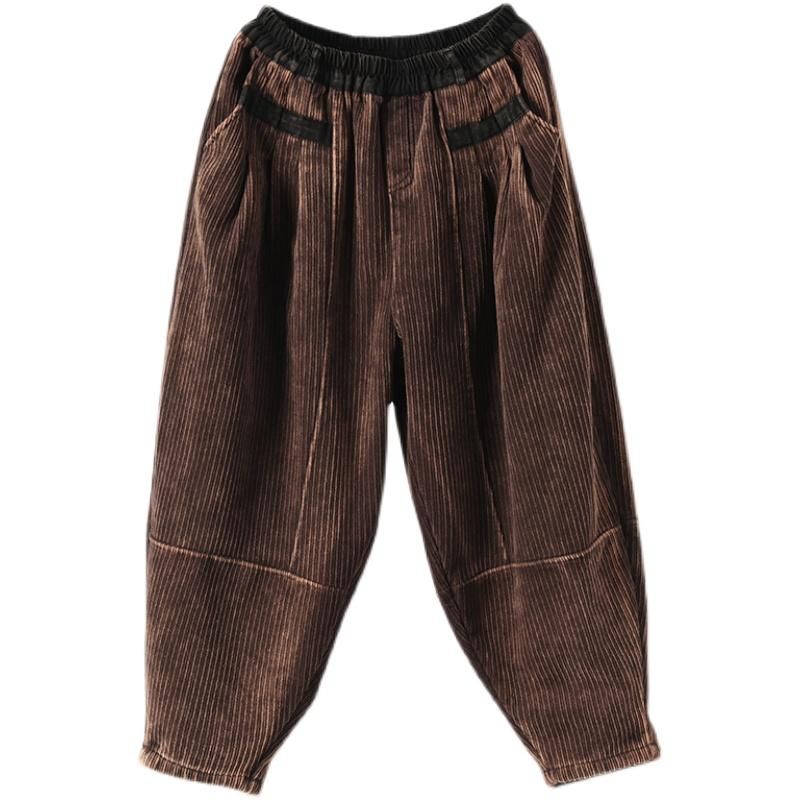 Winter Corduroy Bloomers Losse Gewatteerde Harembroek