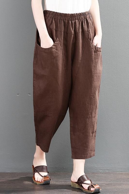 Zomer Retro Losse Katoenen Linnen Casual Broek